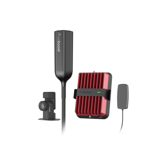 Kit Amplificador Celular Drive Reach Overland para Vehículos Todo Terreno / Llamadas y Datos 2G, 3G y 4G  / Amplificación 32X / Tribanda (B5, B2/25 y B4) / Ganancia Máxima 50 dB / Antena Omnidireccional plegable.