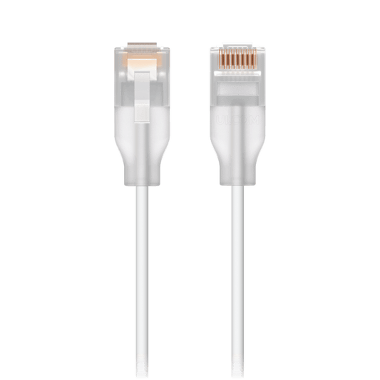 Patchcord UniFi Etherlighting? de 2 Metros (6.56 Pies), hasta 10G / Soporta hasta PoE+++ / Conector RJ45 Transparente para Mejores Efectos de Luz con Switches USW PRO MAX