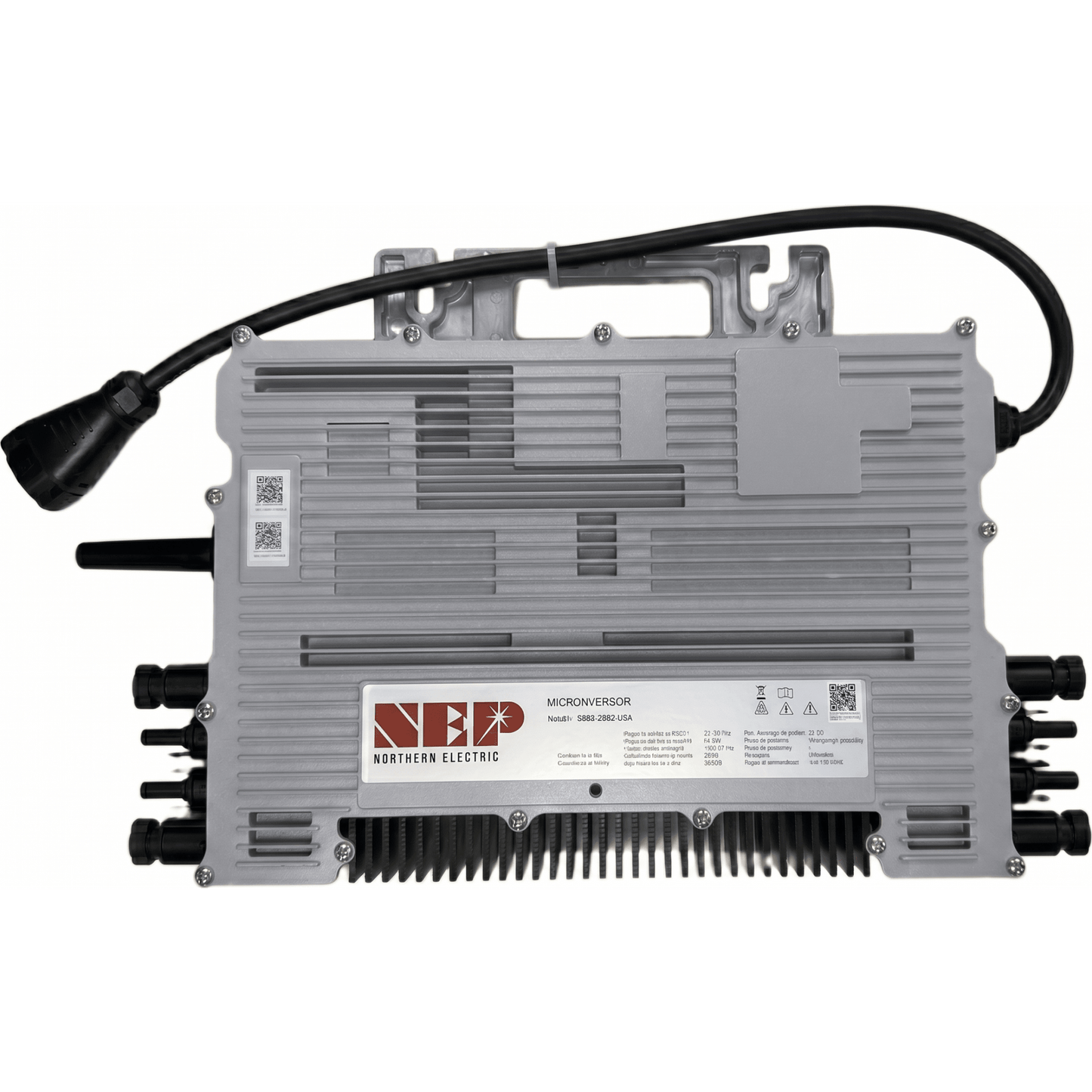 Microinversor 2.25 Kw, 220 Vca, IP67, WIFI Incuido, Soporta Oversizing a 4 Módulos de Hasta 750 W, Incluye Conector Troncal