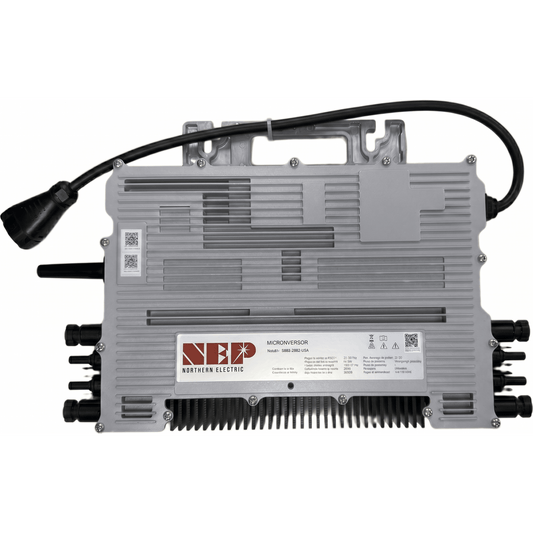 Microinversor 2.25 Kw, 220 Vca, IP67, WIFI Incuido, Soporta Oversizing a 4 Módulos de Hasta 750 W, Incluye Conector Troncal