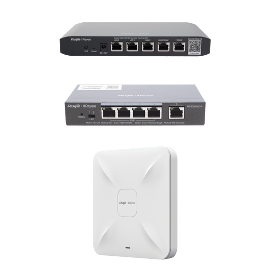 Equipos Ruijie DEMO Ideal para Probar Integraciones de Redes y WiFi 5 con CCTV