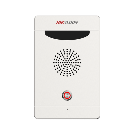 Estación de Alarma de Pánico / Audio Bidireccional / Altavoz 3W Integrado / Micrófono Omnidireccional / 2 Entradas y 2 Salidas de Alarma / IP65 IK08 / Montaje Pared y Empotrado / Exterior Aluminio
