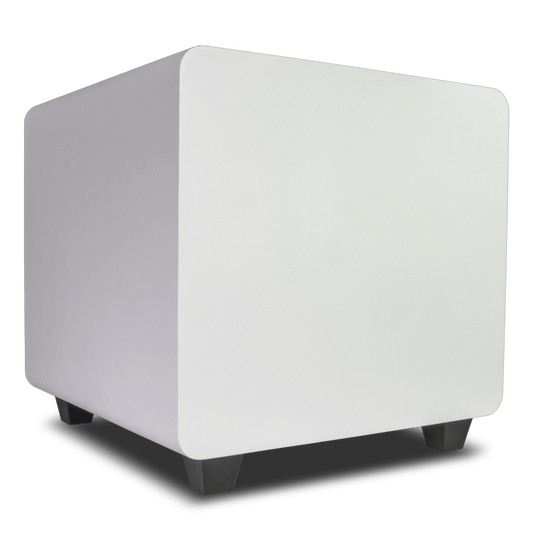 Subwoofer Activo de 10in | Diseño Down-Firing | 300W RMS | Recinto Sellado | Acabado Blanco