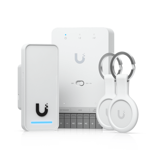 Kit de Inicio UniFi Access G3 / Gestión de Accesos para Puertas / Lectores y Teclados NFC / PoE++ / Certificaciones CE, FCC, IC, UL