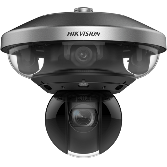 PanoVu Series / 1 PTZ 40X Zoom (4 Megapixel) + 4 Lentes 2.8 mm (360° / 32 Megapixel) / Posicionamiento 3D / Autoseguimiento 3.0 / Deep Learning / IP67 / IK10 / WDR 120 dB / Micro SD