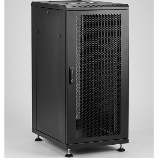 Gabinete de Telecomunicaciones ProLine S1 24 UR 600 mm de Ancho, 900 mm de Profundidad, Color Negro