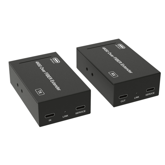 Extensor USB-C 4K60 sobre fibra única hasta 10 km