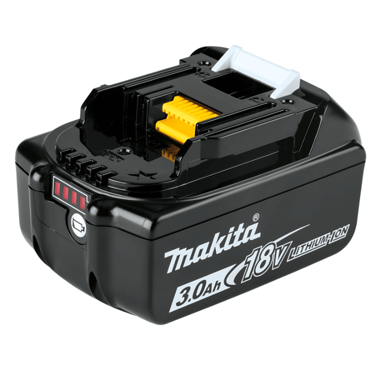 Batería LXT Litio-Ion de 18V 3 Ah, con led indicador de nivel de carga.
