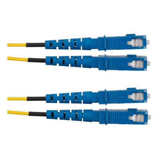Jumper de Fibra Optica Monomodo 9/125 OS2, SC-SC Duplex, OFNR (Riser), Color Amarillo, 3 Metros (9.84 Pies)