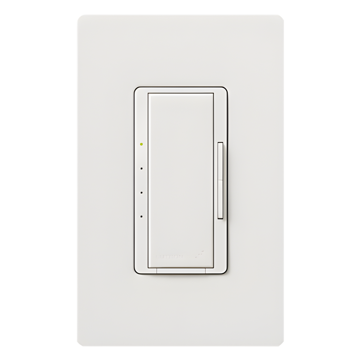 Control de pared para velocidad de ventilador de techo, 4 velocidades silenciosas más apagado, 120 V y 2 A, inalámbrico Clear Connect, para sistema RadioRA 2