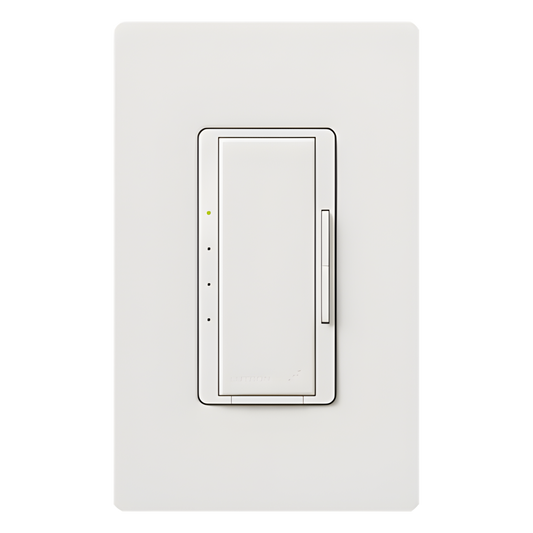 Control de pared para velocidad de ventilador de techo, 4 velocidades silenciosas más apagado, 120 V y 2 A, inalámbrico Clear Connect, para sistema RadioRA 2