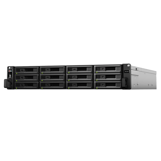 Unidad de Expansión Synology RX1217/RX1217RP | 12 Bahías de Disco | Compatible con RackStation 2U | Expansión de Volumen en Línea | Fuentes de Alimentación Redundantes (RX1217RP) | Administración DSM.