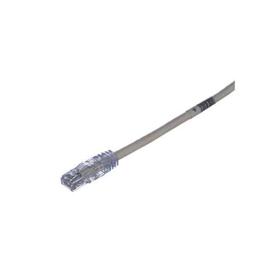 Cable de Parcheo TX6, UTP Cat6, 24 AWG, CM Color Blanco Mate, 0.61 Metros (2 Pies)
