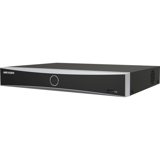 [AcuSearch] NVR 12 Megapixel (4K) / 32 canales IP / AcuSense (Evita Falsas Alarmas) / Reconocimiento Facial / 2 Bahías de Disco Duro / HDMI en 4K / Sin Puertos PoE+