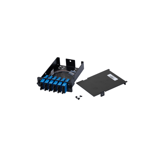Placa Acopladora de Fibra �ptica FAP, Con 12 Pigtails y 6 Conectores SC Duplex (12 Fibras), Para Fibra Monomodo OS1/OS2, Color Azul