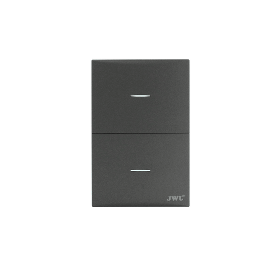 Placa con2 Interruptores Escalera  10 A 127 V  60 Hz.