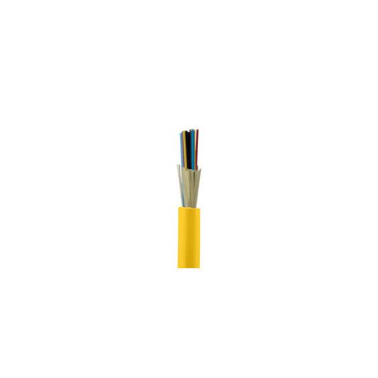 Cable de Fibra �ptica de 24 Hilos, Monomodo OS2 9/125, Interior, Tight Buffer 900um, No Conductiva (Diel�ctrica), OFNR (Riser), Precio Por Metro