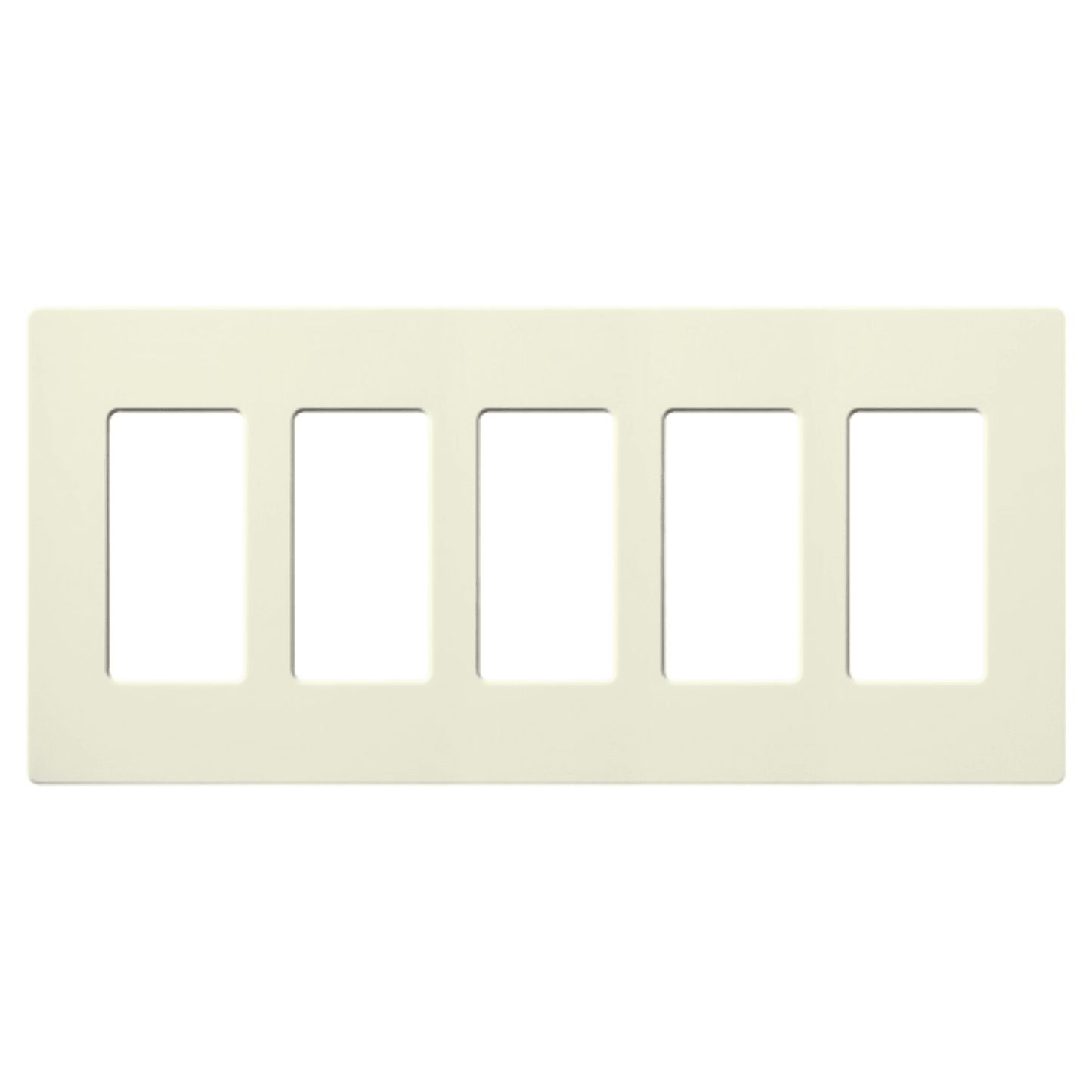 Placa de pared 3 espacios, color blanco, para atenuador (dimmer), switch ó control remoto PICO inalámbrico.