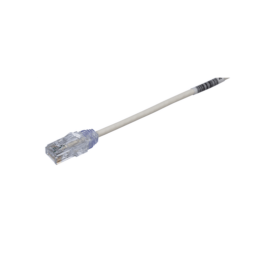 Cable de Parcheo TX6, UTP Cat6, Di�metro Reducido (28AWG), Color Blanco Mate, 3.35 Metros (11 Pies)