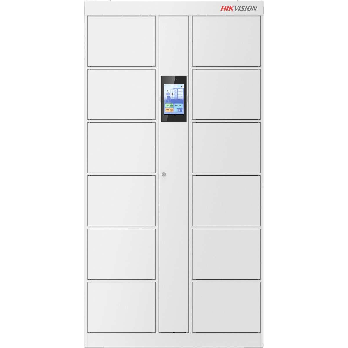 Locker Inteligente de 12 Espacios con Reconocimiento Facial Incluido de 8" / MAESTRO / Uso para Visitantes y/o Empleados / Fácil Uso y Puesta en Marcha