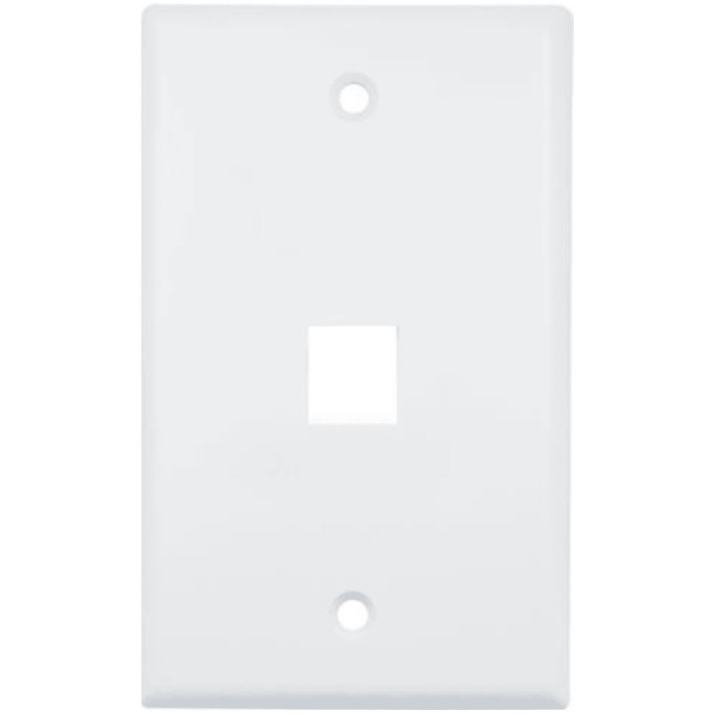 Placa de Pared (Face Plate) / 1 Puerto / Color Blanco / Caja con 20 Piezas / ABS