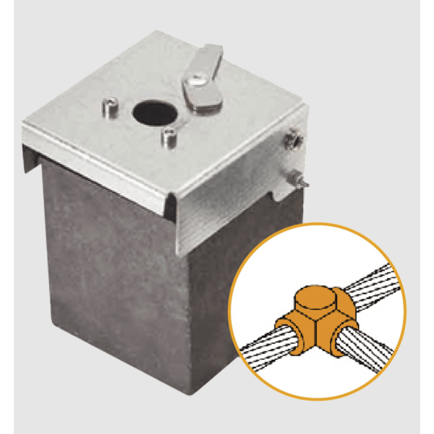 Punta Pararrayo PDC Flash Captor 45 / Avance de Cebado 45 ?s / Acero Inoxidable AISI 316L / Aut�nomo / Verificable In Situ