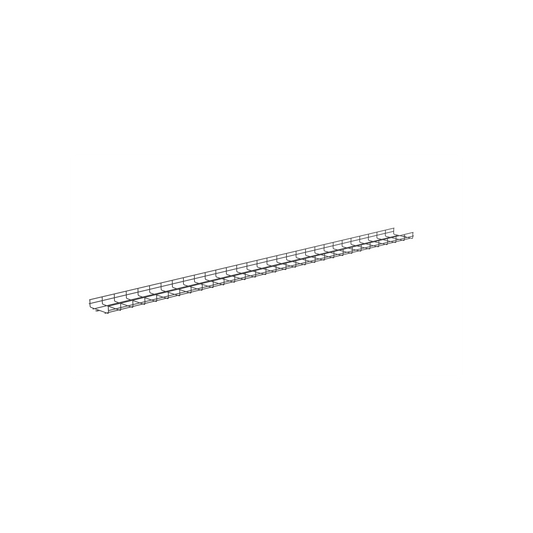 Charola Wire Basket de 8 in (203 mm) de Ancho, 2 in (50 mm) de Alto, 3 m de Largo, Hasta 187 Cables Cat6, Color Negro