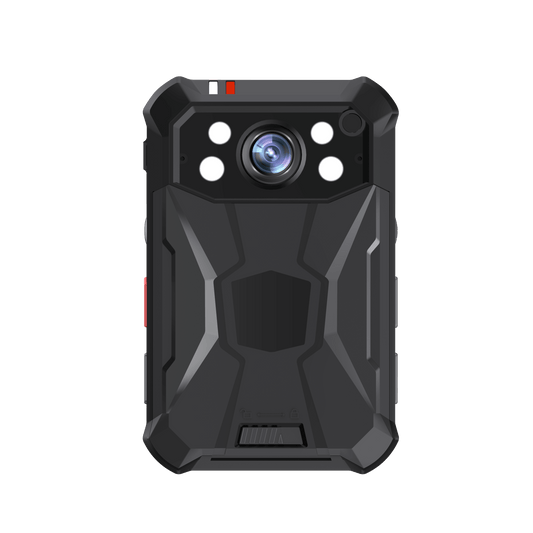 Body Camera Portátil / Grabación a 2K / Pantalla 2.4" LCD / IP68 / H.265 / 64GB de Almacenamiento / GPS / WIFI / 3G y 4G / Fotos de Hasta 40 Megapixel / Micrófono Integrado