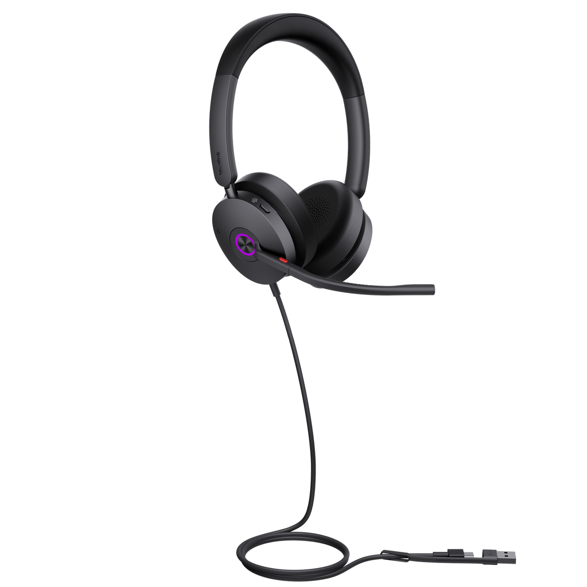 Diadema Yealink UH48 Dual Teams USB-C/A Certificada para Teams y Soporte Multiplataforma UC