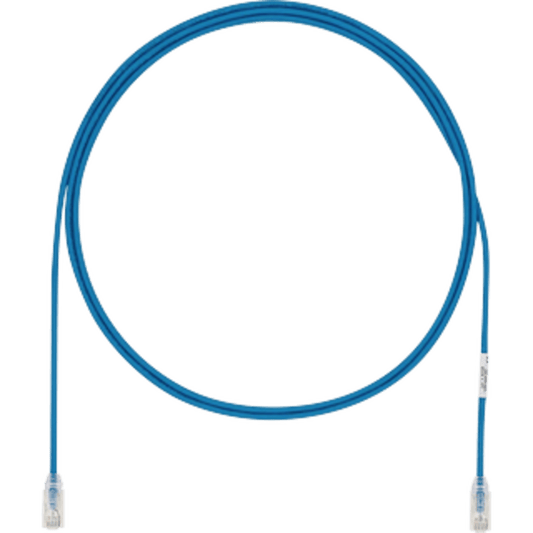 Cable de Parcheo UTP Cat6A, CM/LSZH, Di�metro Reducido (28AWG), Color Azul, 5 Metros (16.40 Pies).