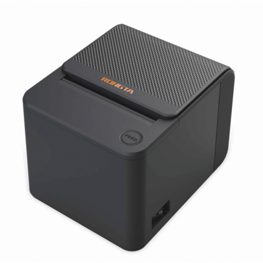 Impresora Térmica de Recibos 80mm RONGTA / Resolución 203 dpi / Velocidad 200 mm/s / Ancho de Impresión 72 mm / Interfaces USB / Compatibilidad ESC/POS / Caja de Efectivo 24V / Certificaciones CCC-CE-FCC