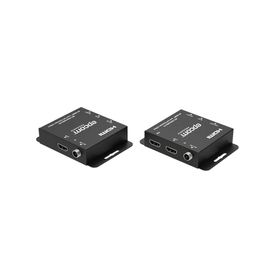 Kit Extensor HDMI | 4K30 hasta 100m | Cat6 | Transmisión sin Compresión | Soporta PoC Bidireccional | EDID y Audio 5.1CH