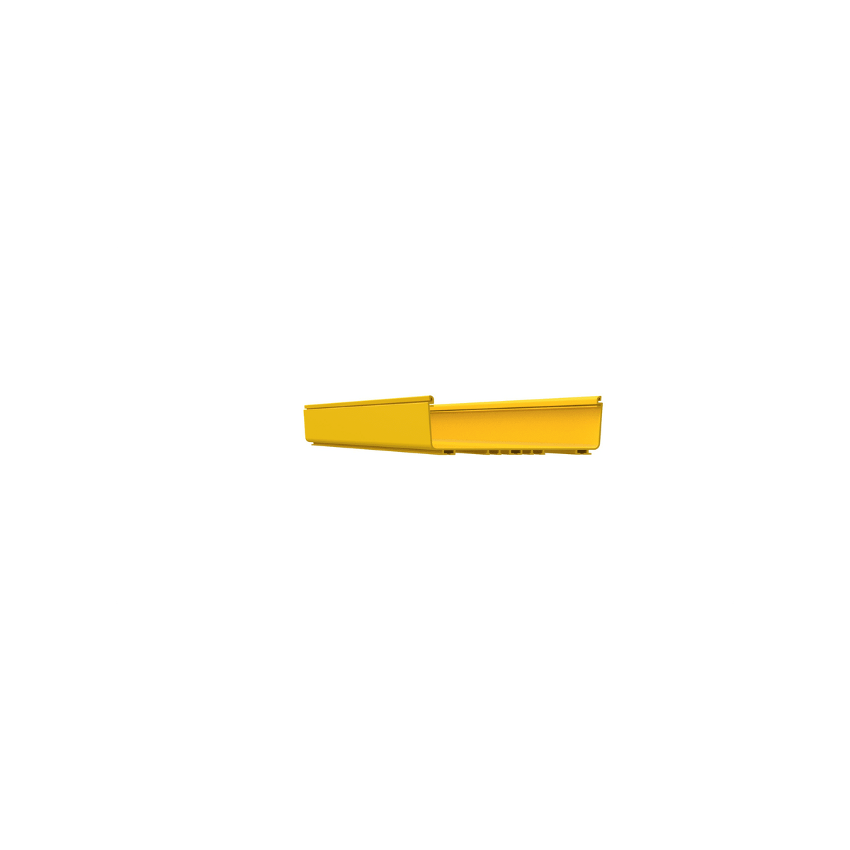 Canaleta FiberRunner™ 12X4, de PVC Rígido, Color Amarillo, 3 m. de Largo