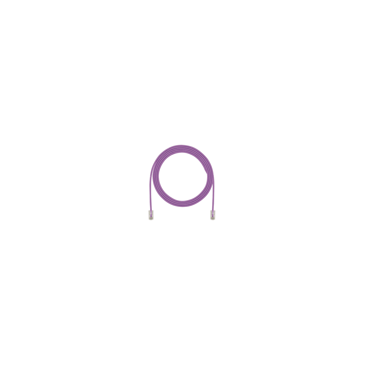 Cable de Parcheo UTP Cat6A, CM/LSZH, Di�metro Reducido (28AWG), Color Violeta, 0.30 Metros (1 Pie)