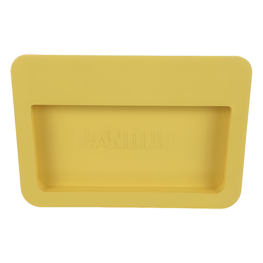 Tapa Final Para Canaletas FiberRunner™ 6x4, de Instalación a Presión, Color Amarillo