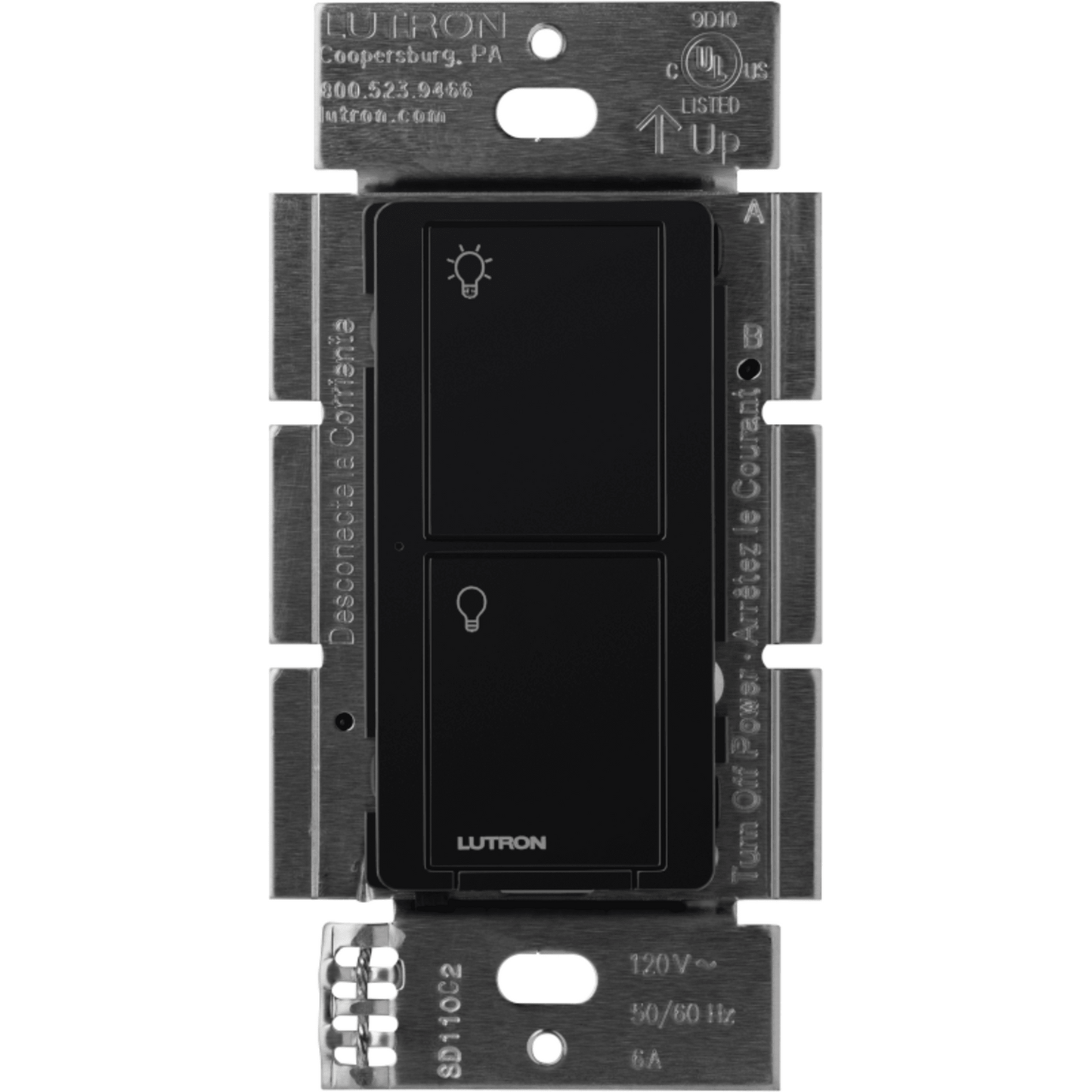 (Caseta Wireless) Interruptor Inteligente On/Off, No requiere cable neutro. 5A / 110-277V