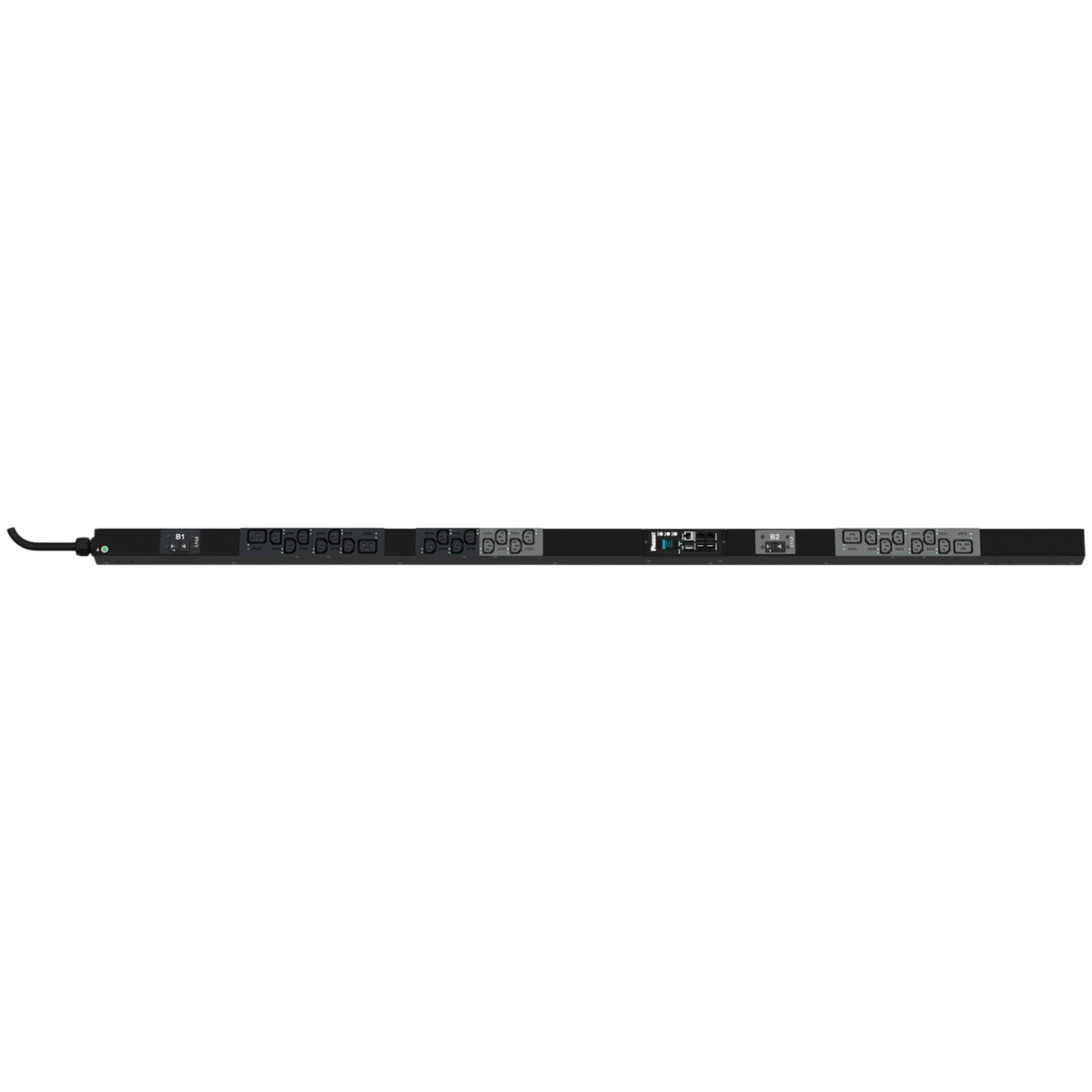 PDU Monitoreable y Switchable por Toma (MSPO) para Distribución de Energía, Enchufe de Entrada NEMA L6-30P, Con 20 Salidas C13 y 4 C19, de Instalación Vertical, 208 Vca, 30 Amp