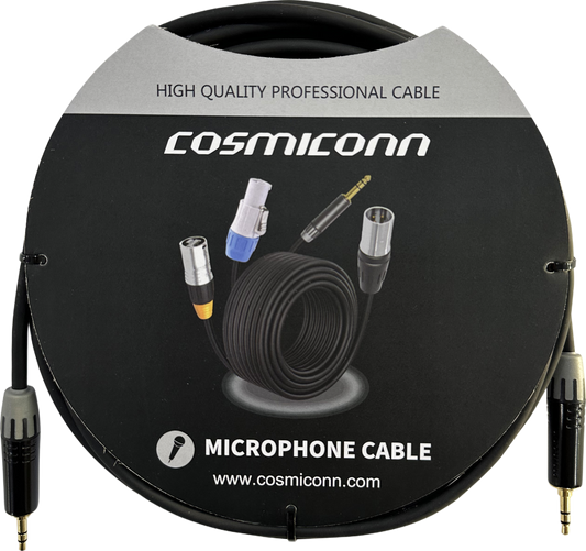 Cable 3.5mm a 3.5mm, conectores color negro MTP3C-BG, length 5m