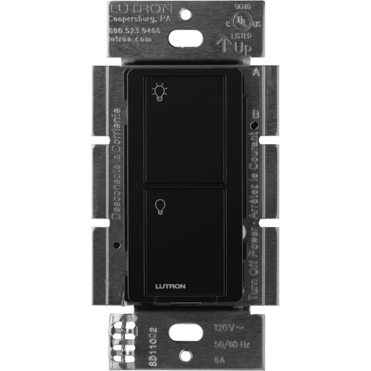 Interruptor inteligente de pared on/off, requiere cable neutro, control remoto vía app y Pico, Caseta Wireless