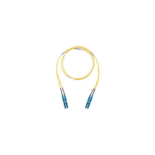 Jumper de Fibra Optica Monomodo 9/125 OS2, LC-LC Duplex, OFNR (Riser), Color Amarillo, 8 Metros (26.25 Pies)