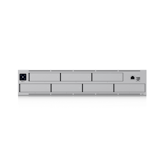 UNAS Pro Servidor de Almacenamiento en Red de 2U Rack con (7) Bahías para HDD/SSD de 2.5/3.5" con 1 Puerto 10GbE  y 1 Puerto SFP+ 10G
