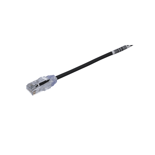 Cable de Parcheo TX6, UTP Cat6, Di�metro Reducido (28AWG), Color Negro, 13.72 Metros (45 Pies)