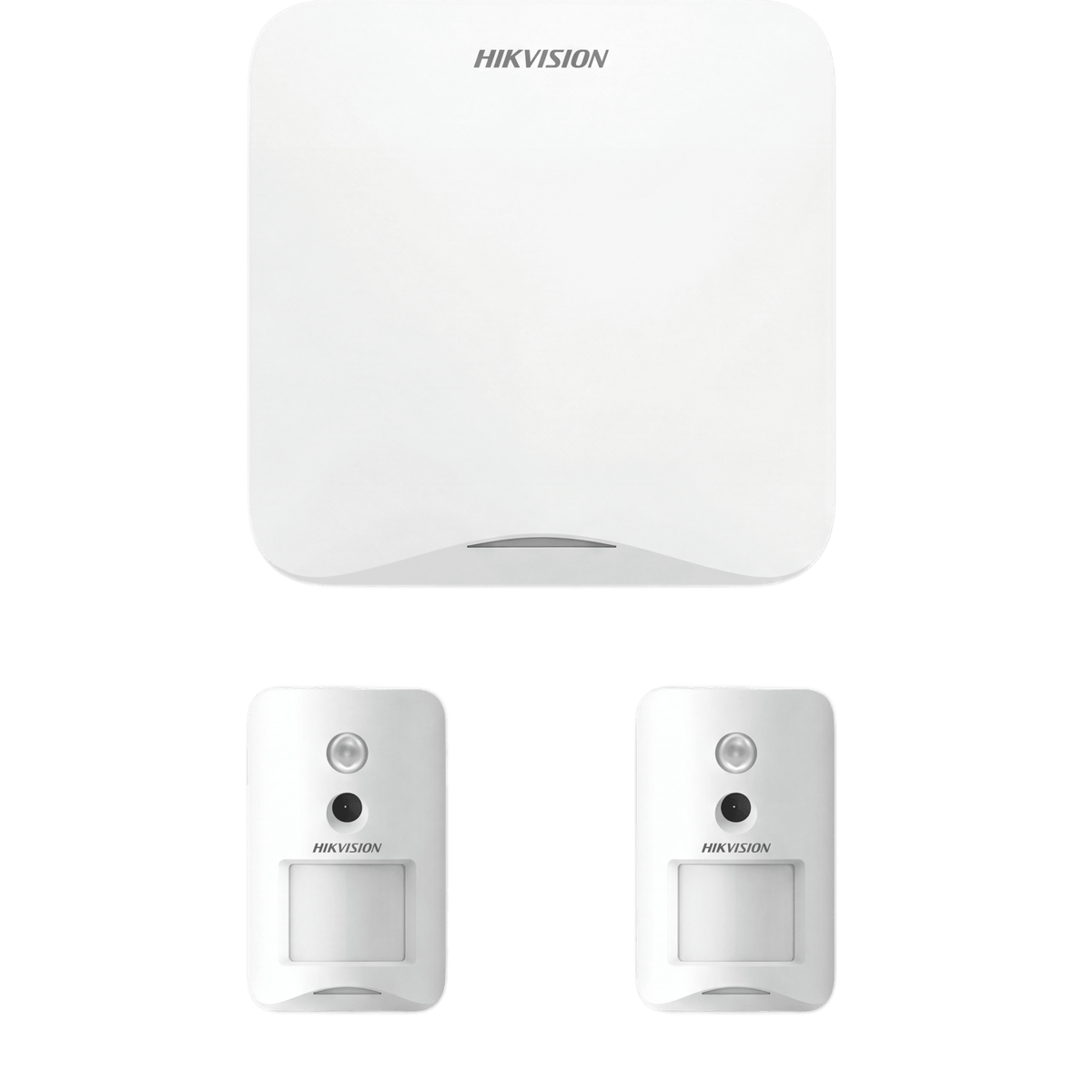 (AX HOME) KIT de Alarma AX HOME / Incluye: 1 Panel Wi-Fi / 2 Cámaras Inalámbricas + PIR / Batería de Respaldo / Compatible con Hik-Connect P2P y Hik-Partner PRO