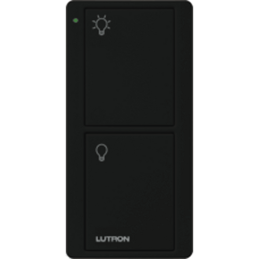 Control remoto PICO 2 botones encender/apagar, color negro, complemente con un switch on/off, Caseta, RA2, RadioRa2