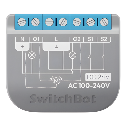 Relay Switch Inteligente 2 Canales / WiFi + BLE / Medición Consumo / 10A por Canal / Protección Sobrecarga / Compatible Matter / 42 x 36 x 16 mm (1.7 x 1.4 x 0.6 in)