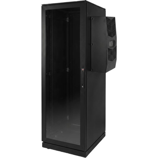 Gabinete de Telecomunicaciones ProLine V/D, 600 mm de Ancho, 1000 mm de Profundidad, Compatible Con Aire Acondicionado Tipo G52, NEMA 12, 42 UR, Color Negro