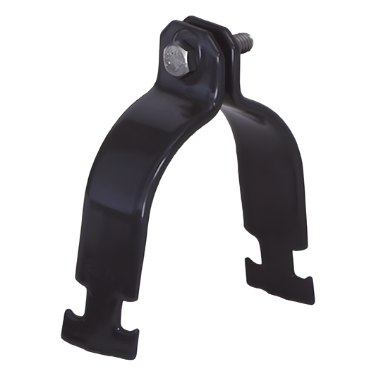 Abrazadera Unicanal con Recubrimiento de PVC de 3/4" (19 mm).