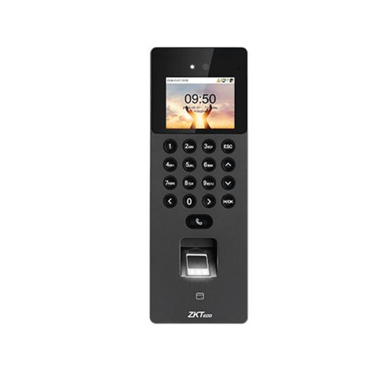 Terminal Biom�trica Facial / C�mara Binocular 1MP / 1,500 Rostros 3,000 Huellas / Video Intercom SIP / ONVIF / WiFi / Anti-Fraude