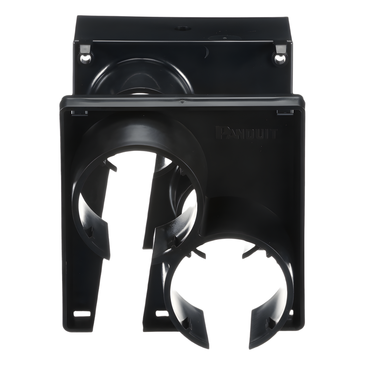 Tapa con 2 Salida a Tubo Corrugado de 1.5in (38mm), Para uso con Canaletas 4X4 FiberRunner™, Color Negro