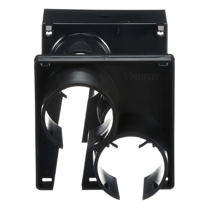 Tapa con 2 Salida a Tubo Corrugado de 1.5in (38mm), Para uso con Canaletas 4X4 FiberRunner™, Color Negro